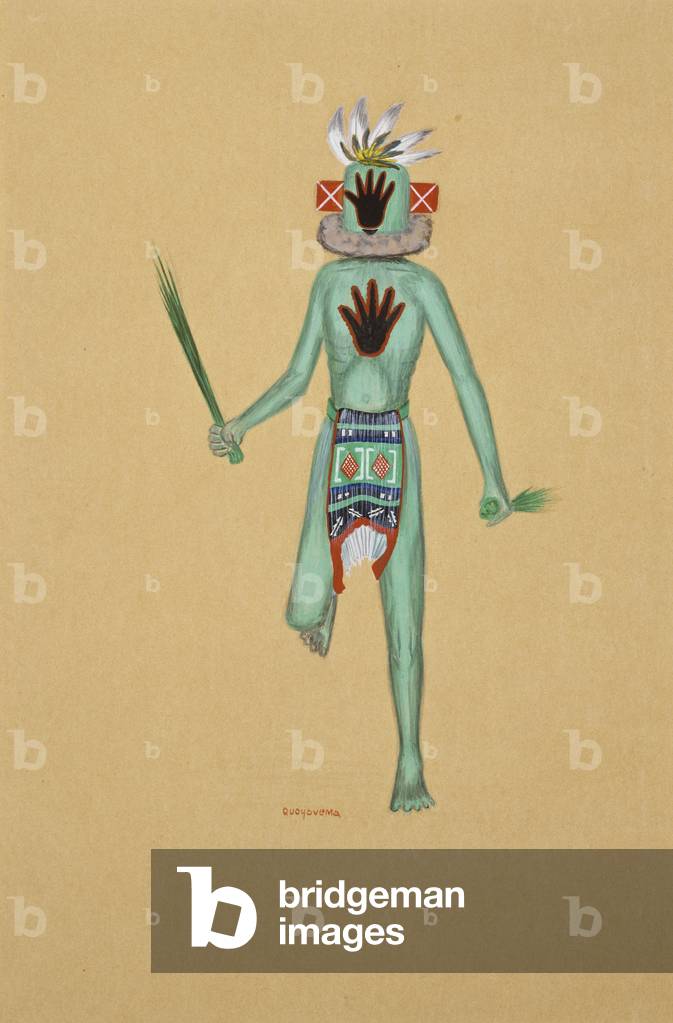 Matay Kachina, 1930-39 (tempera on tan wove paper)