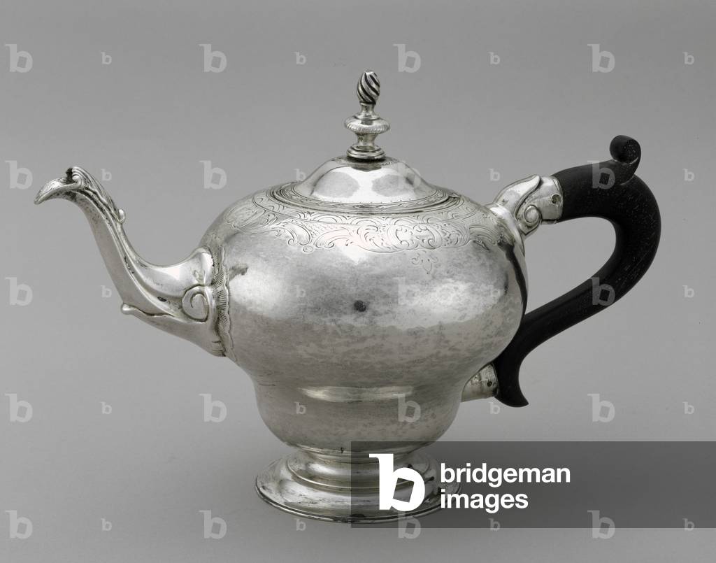 Teapot, c. 1745-1790 (silver)