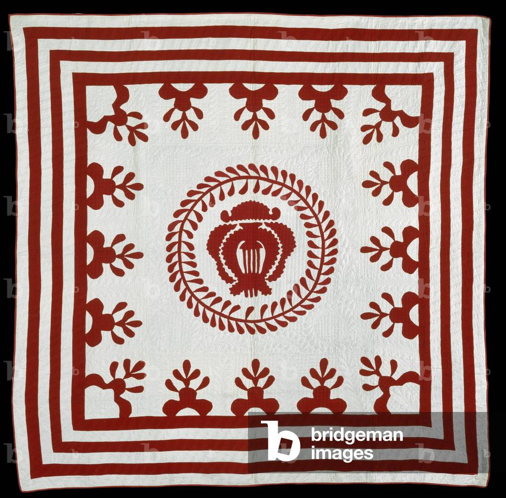 Surface Appliqué Quilt, c.1860-70 (cottons)