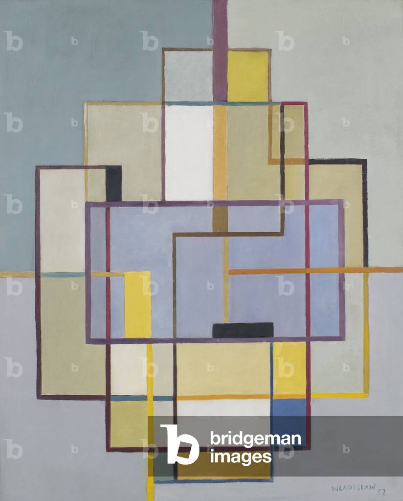 Orthogonal composition no. 2, 1952 (oil on canvas)