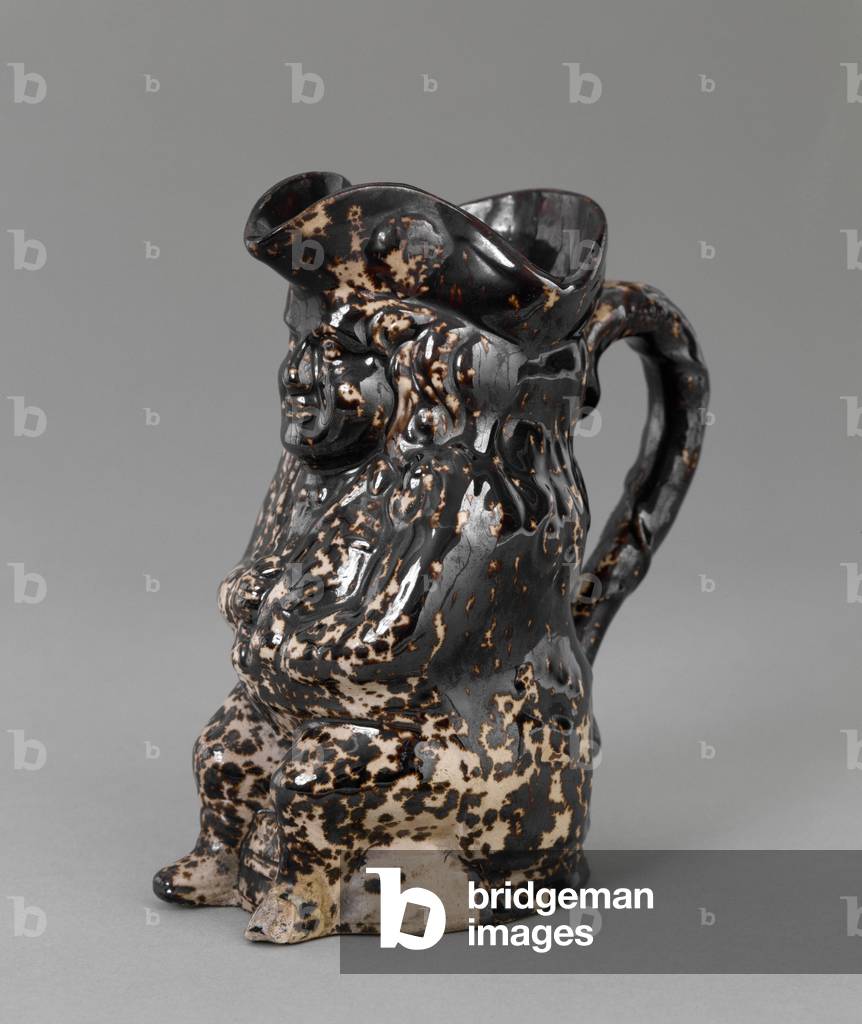 Toby Jug, 1849-1858 (flint enamel-glazed earthenware)
