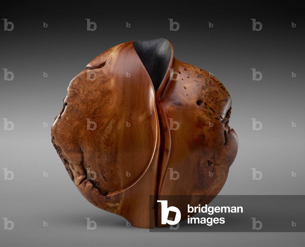 Georgia O vase, 1998 (cherry burl)