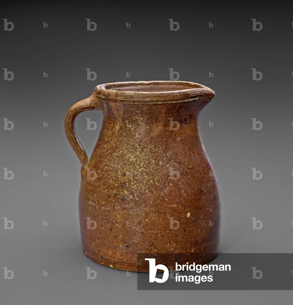 Pitcher, c. 1873-1900 (slip-glazed stoneware)