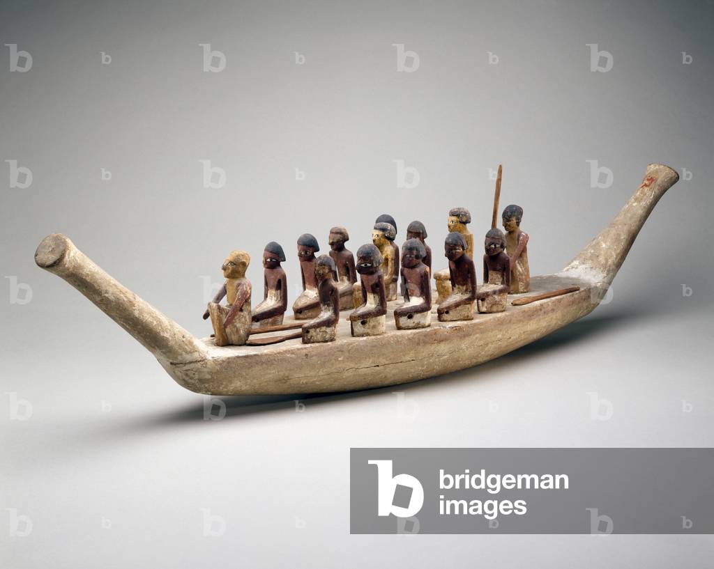 Model Boat, 2061-1784 BC (painted wood)