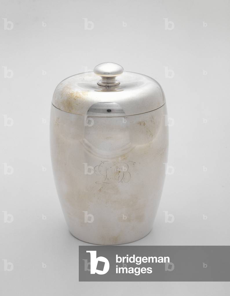 Tea Caddy, c. 1851-1889 (silver)