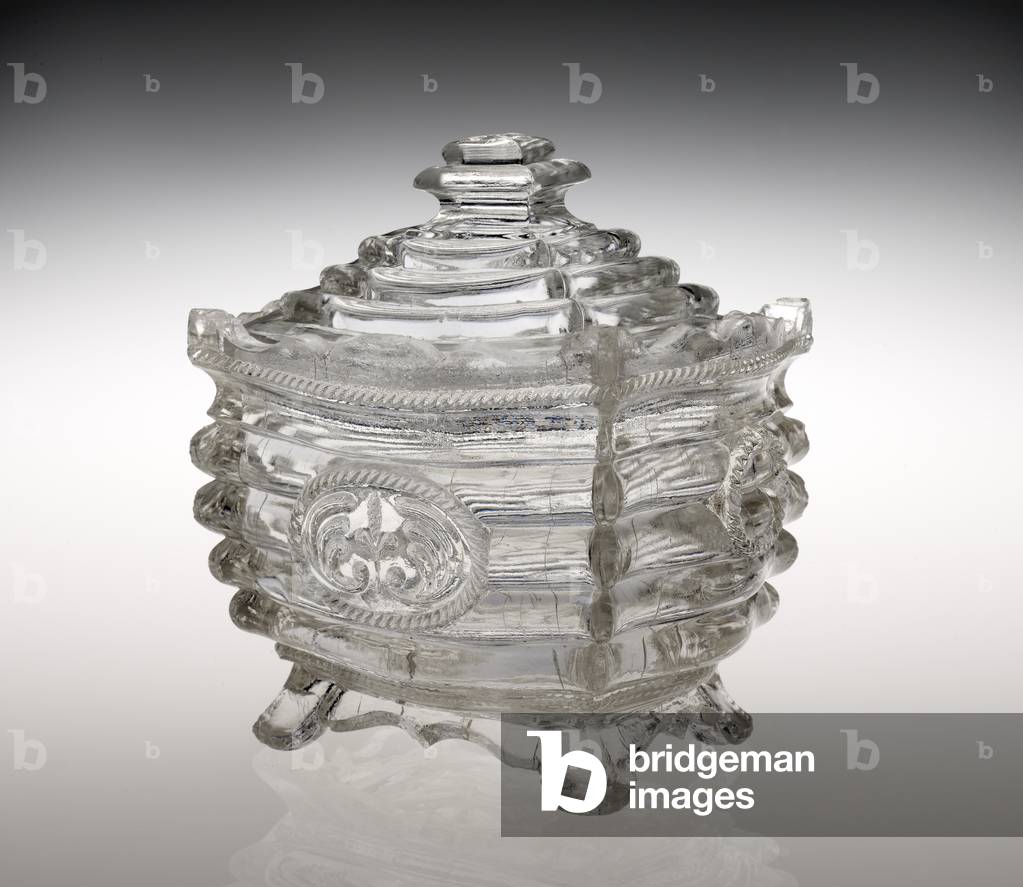 Sugar Bowl, c. 1827-1830 (lead glass)