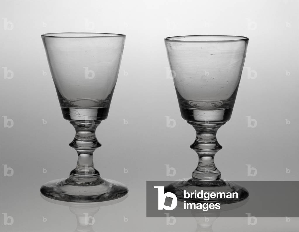 Wineglasses, 1820-1850 (crystal)