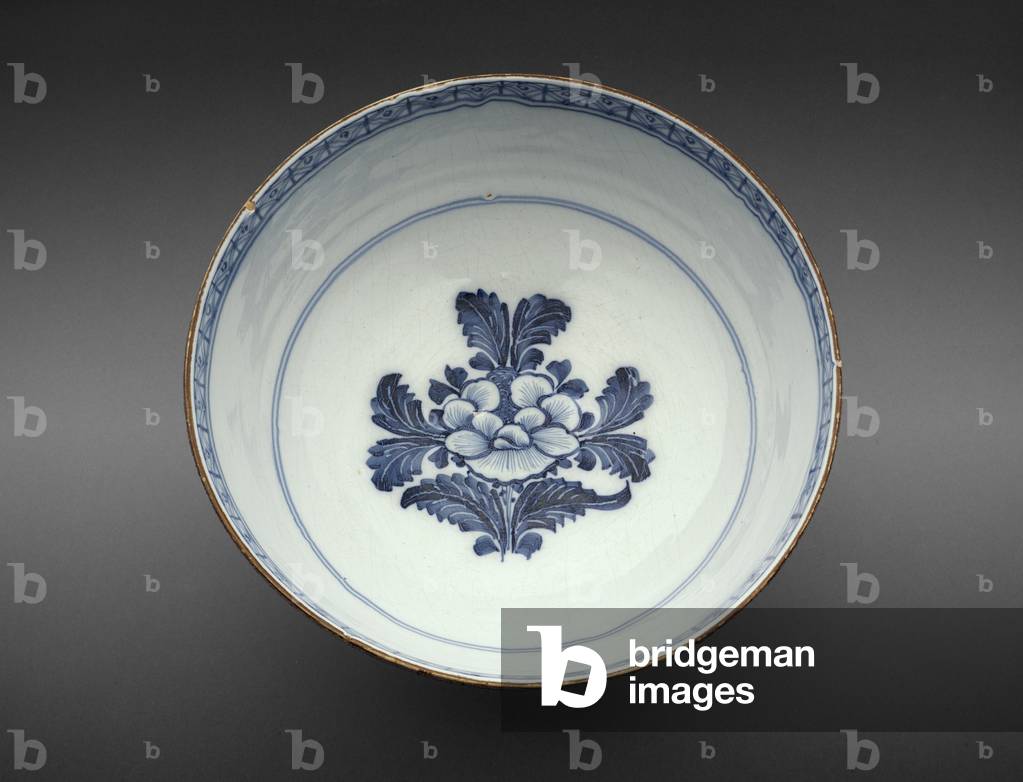 Punch bowl, c.1770-80 (tin-glazed earthenware)