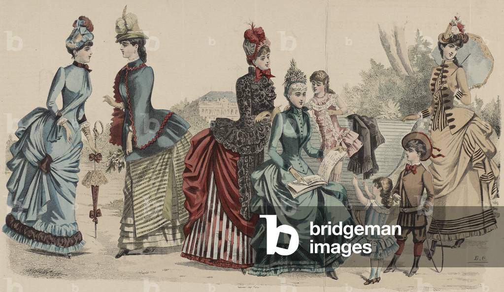 Untitled, 1885 (hand-coloured engraving)