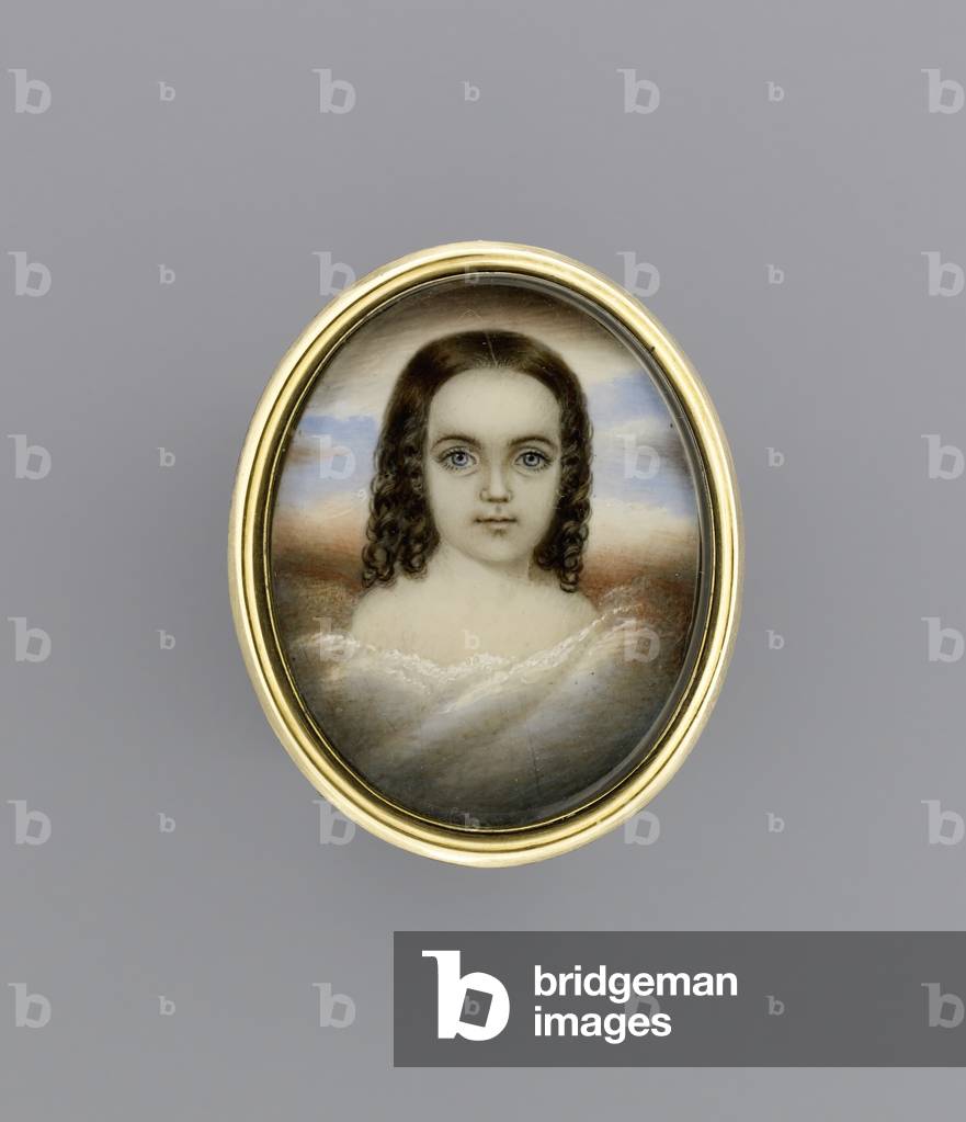 Portrait of a Girl, c.1852 (w/c on ivory)