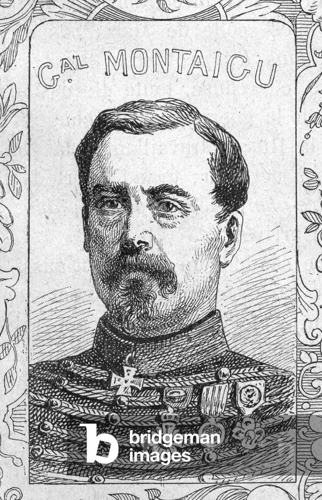 Portrait of French general Auguste Alfred de Montaigu, Franco Prussian War