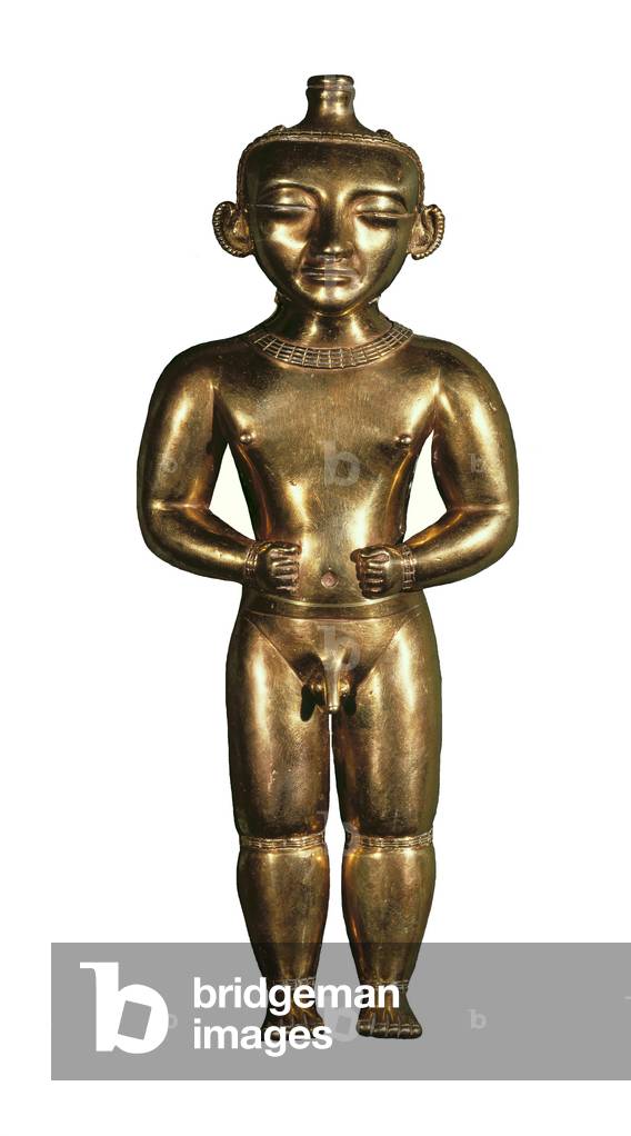 Male figure, Quimbaya Culture (gold)