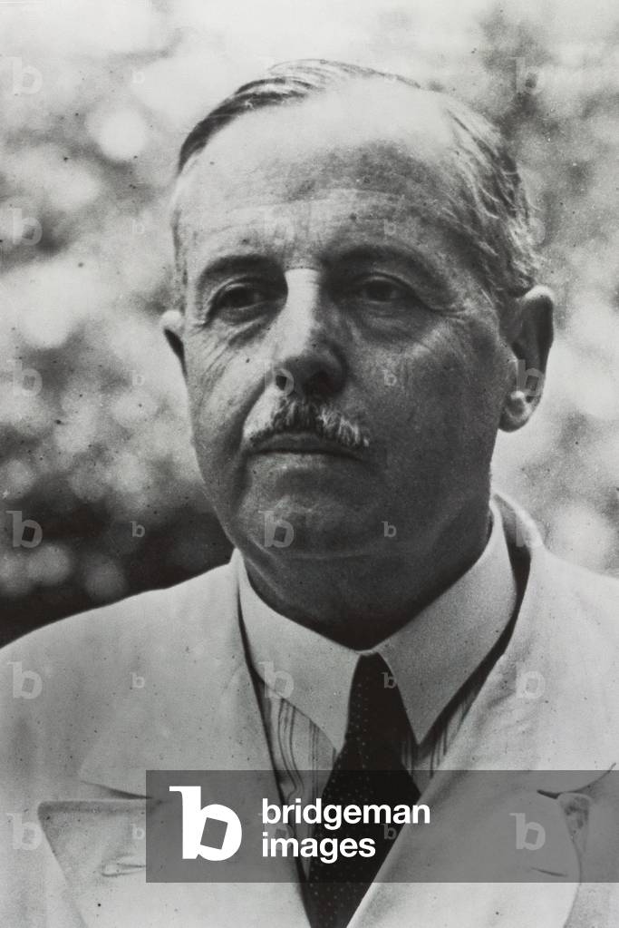 Portrait of Bernardo Alberto HOUSSAY (1887-1971), Argentine Nobel Prize physiologist in 1947. Photograph.