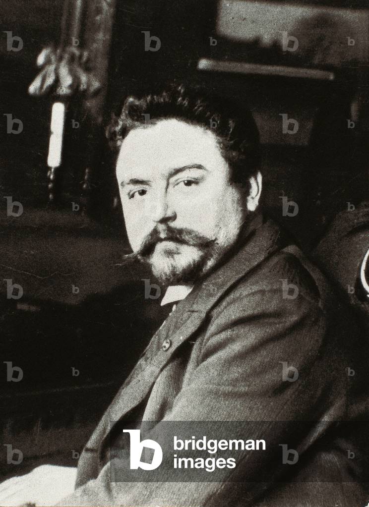 Portrait of Spanish composer and pianist Isaac Albeniz (1860-1909). Photograph of the beginning of the 20th century