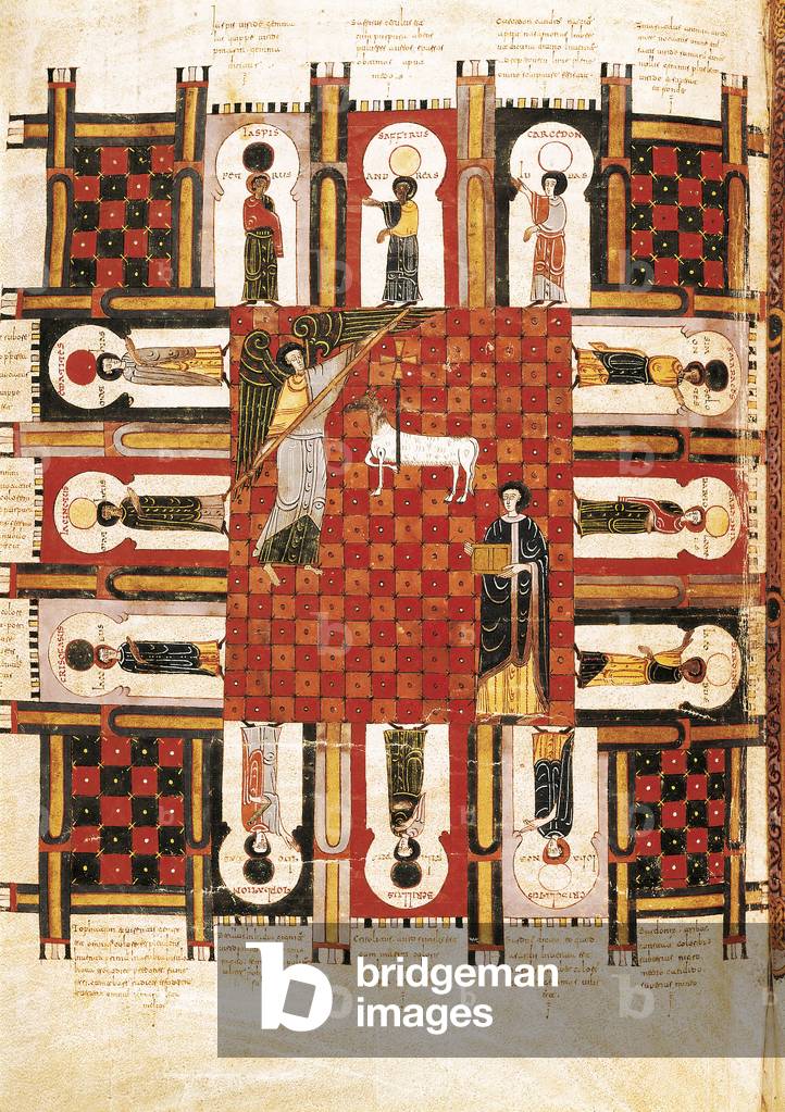 Chapter 21 Heavenly Jerusalem, from a Commentary on the Apocalypse by the Asturian monk Beatus of Liebana (c.776) 1047 (vellum)