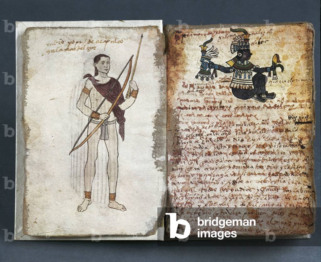 Mexico, American Indian from Acapulco, from facsimile of Codex Tudela, 1553 (manuscript)