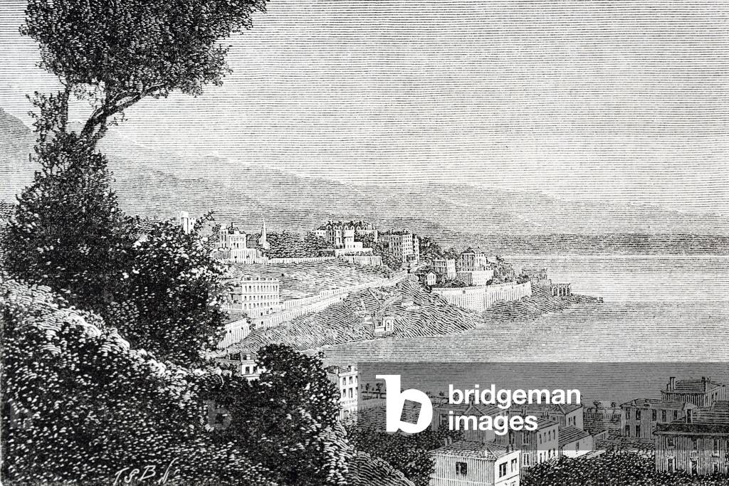 France (1887). The earthquare on the Riviera (South coast of Francia). Montecarlo. Engraving ©Lorio/Iberfoto/Leemage