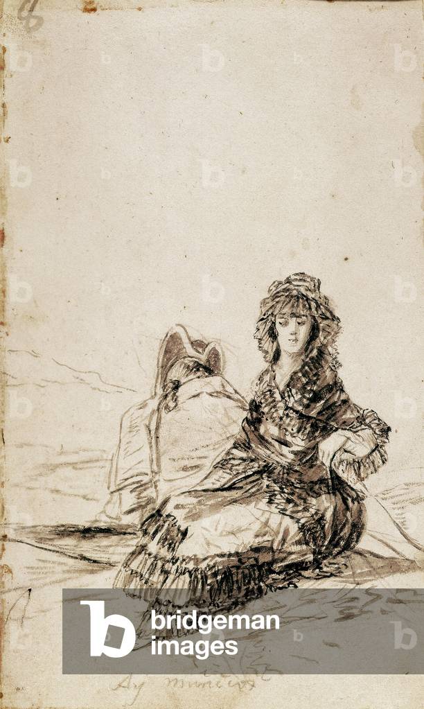 Militar y senora (!Ay Munecos!) (ink on paper)