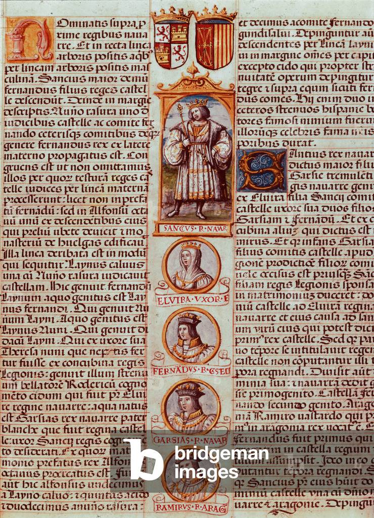 Representation of a Spanish king, page from 