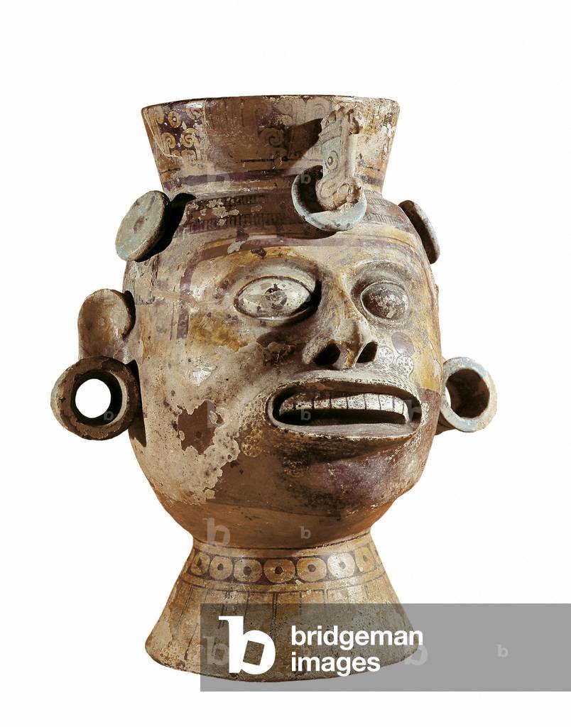 Anthropomorphic vessel, c.800 (terracotta) (photo)