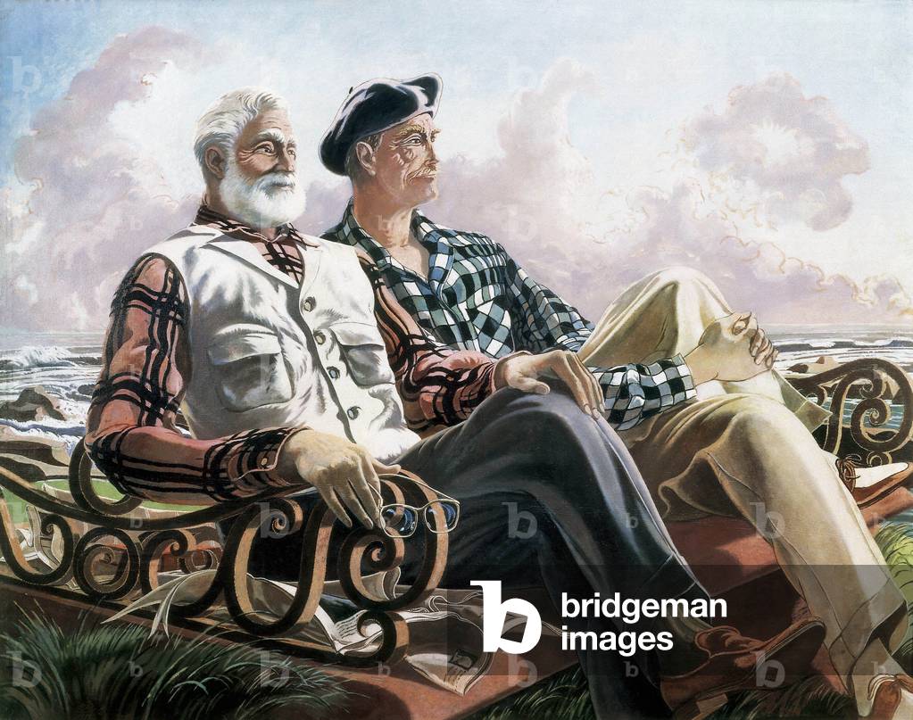Conversation Piece, Just Leisure or Hemingway and Dunabeitia, 1957