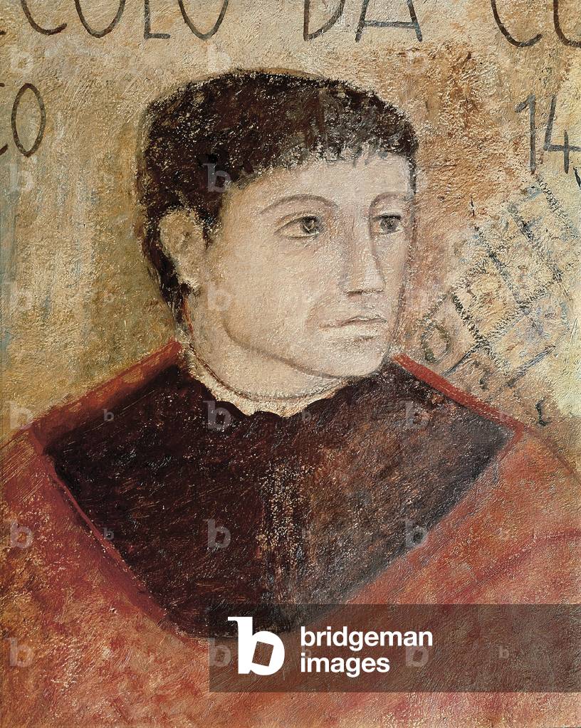 Portrait of Nikolaus Krebs, called Nikolaus von Kues  (1401-1464) German thinker.