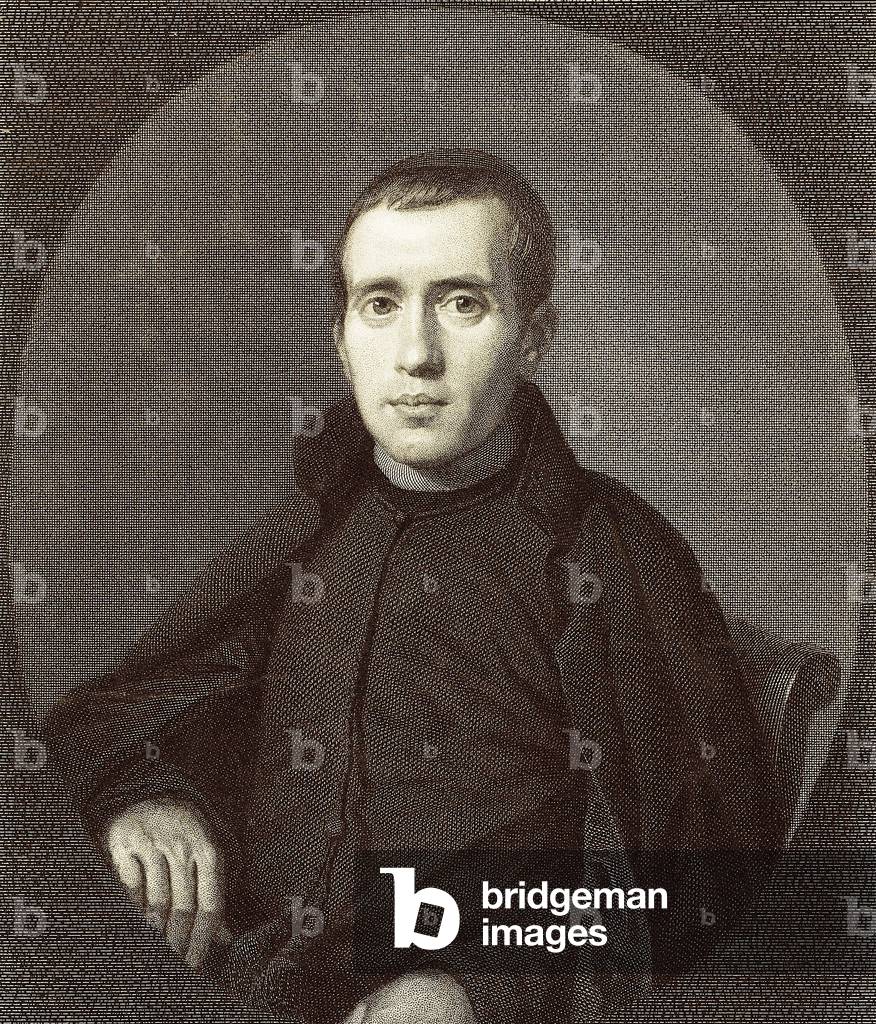 Portrait of Spanish philosopher and priest Jacques Balmes i Urpia (1810-1848), 19th century (engraving)