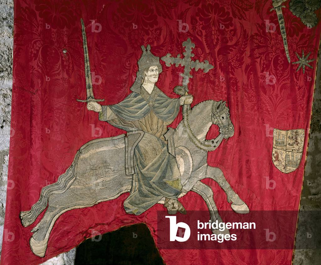 Pendón de San Isidoro, 1147 (embroidery on canvas)