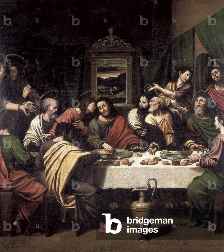 Last Supper, c.1545 (oil on wood)