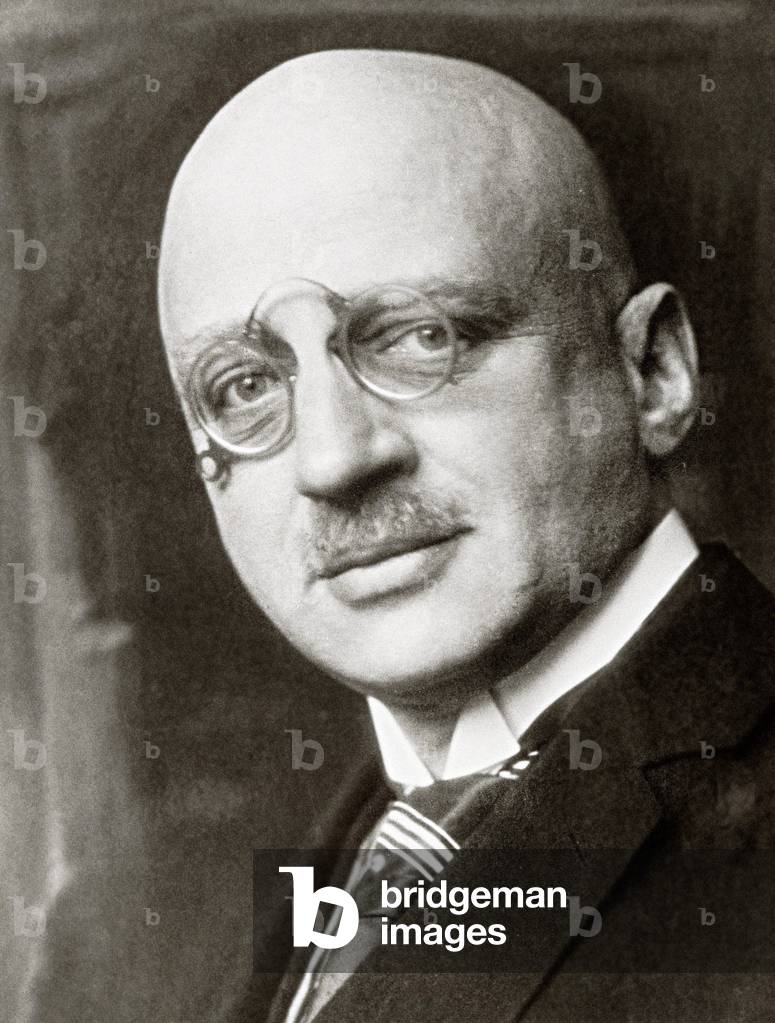 Portrait of German chemist Fritz Haber (1868-1934) (b/w photo)