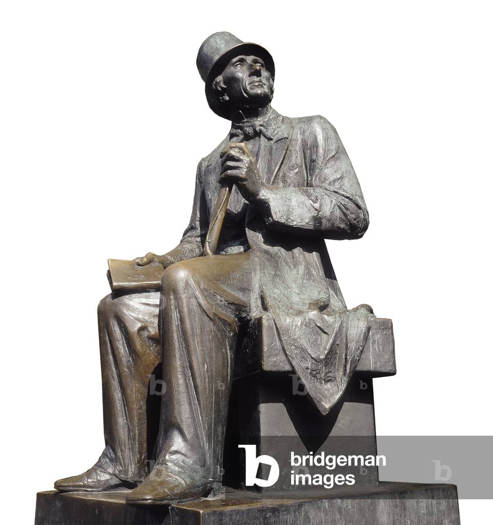 Portrait of Hans Christian Andersen (1805-1875), 1965 (bronze sculpture)