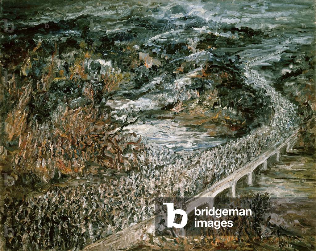 March to France, 7th February 1939, 20th century (oil on canvas)