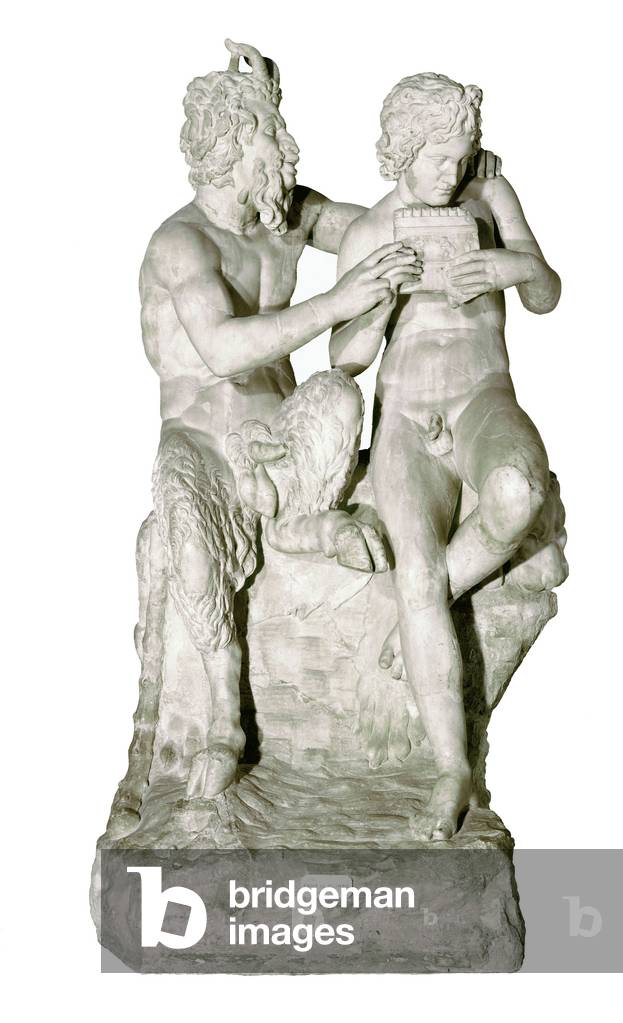 Pan and Daphnis, Roman copy of a Greek original (marble)