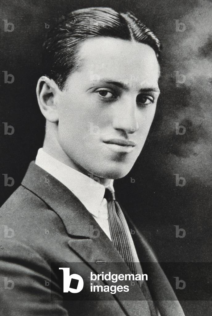 Portrait of composer George Gershwin (1898-1937), 1920s (b/w photo)