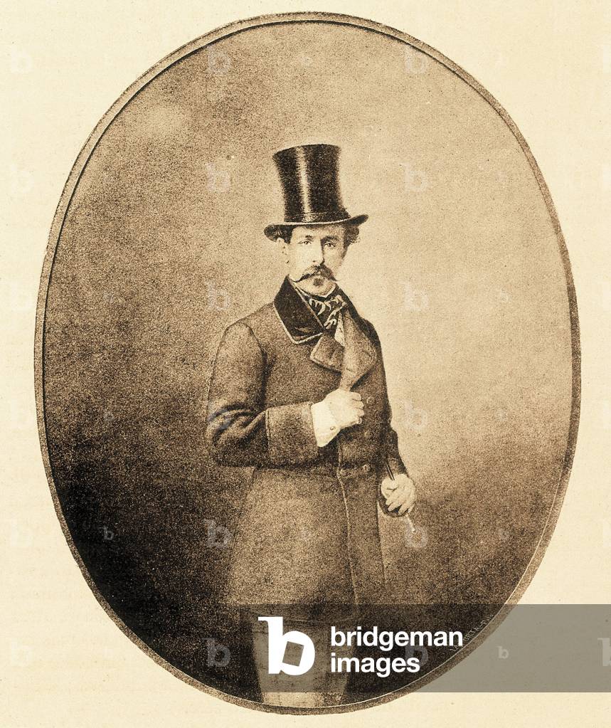 Portrait of Jose Manuel Maria del Corazon of Jesus de Escandon y Barron, Marquis of Villavieja (1857-1940) (engraving)