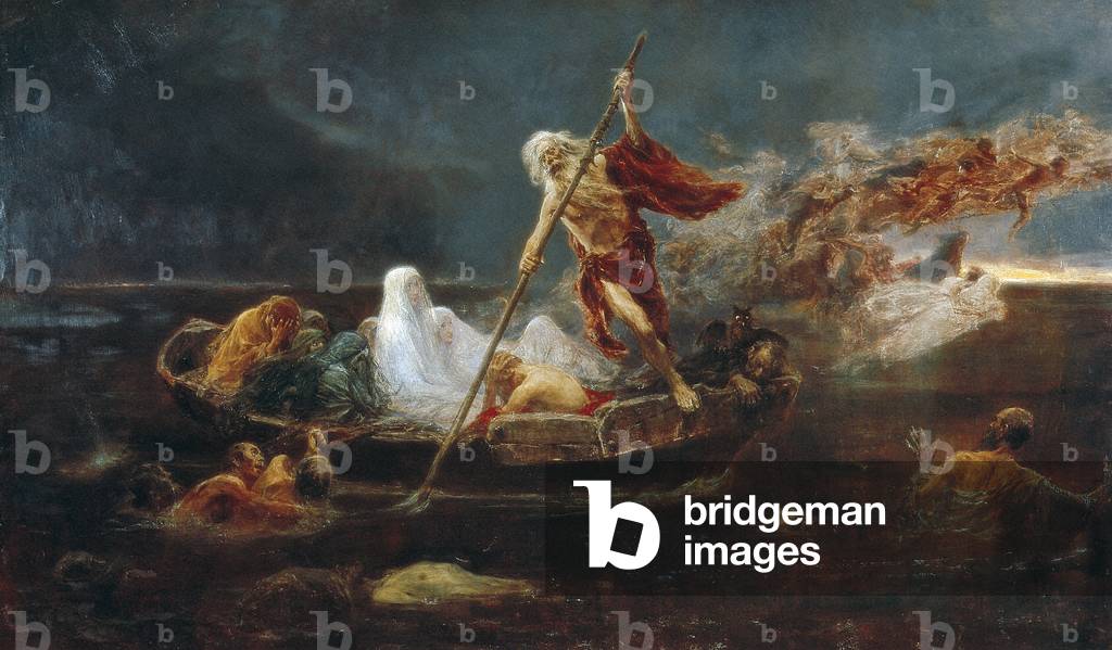 Charon's Boat (oil on canvas)