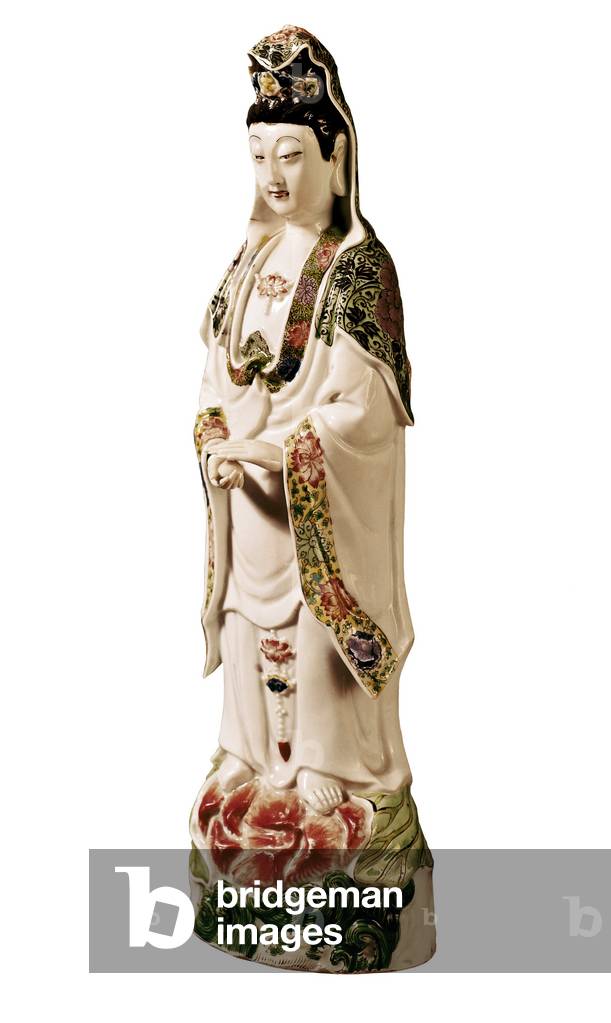 Kuan Yin, goddess of mercy, 18th century, Qing period (porcelain)