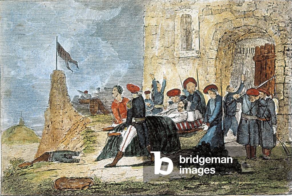 First Carlist War: Siege of Bilbao (1835), 19th century (engraving)