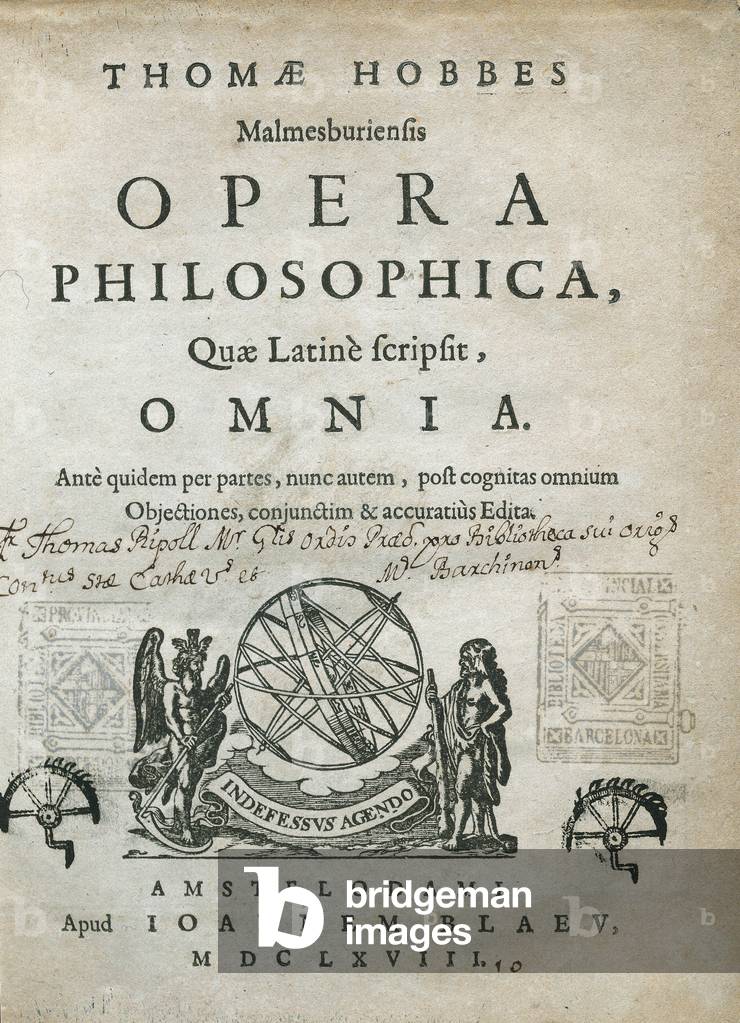 Frontispiece of “Opera Philosophica