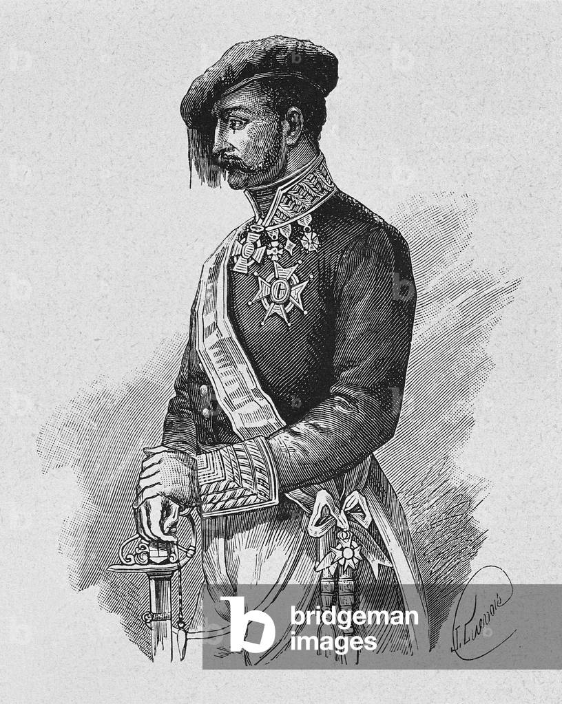 Portrait of Carlist General Tomas Zumalacarregui (1788-1835), 19th century (engraving)