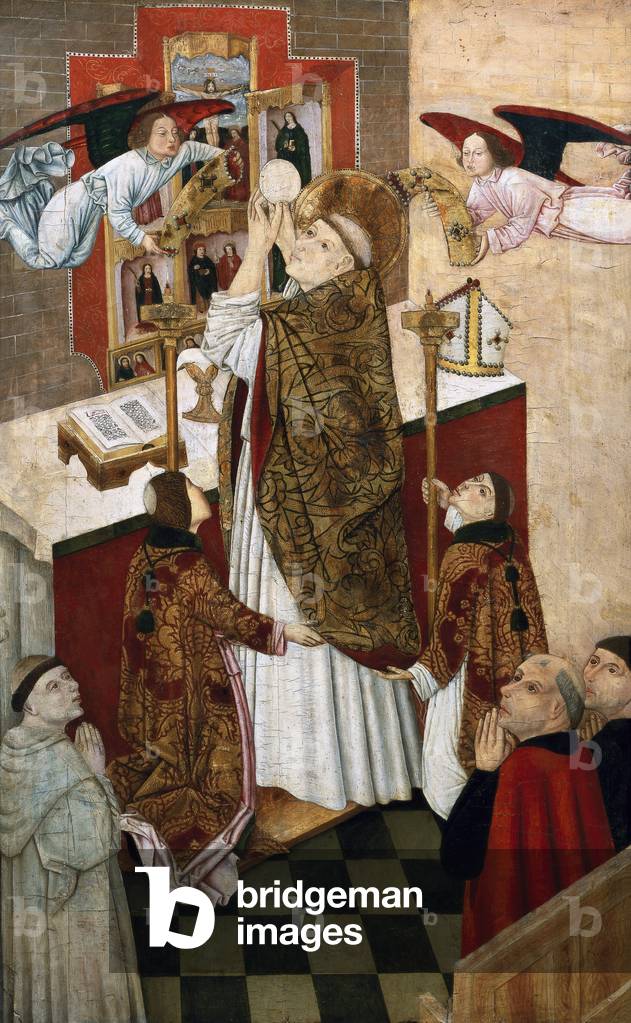 St. Martin's Messe. Painting of the Castilian School (oil on wood)