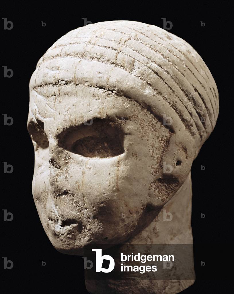 Head, from Khirbet el Hajjar (stone)