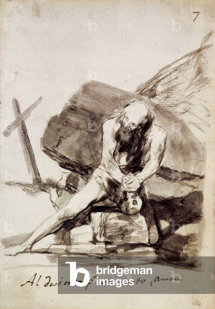 Al Desierto para ser Santo, Amen (ink on paper)