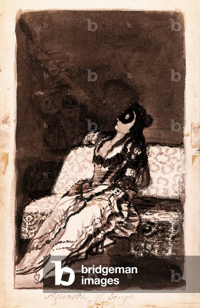 Awaiting his arrival (ink on paper)