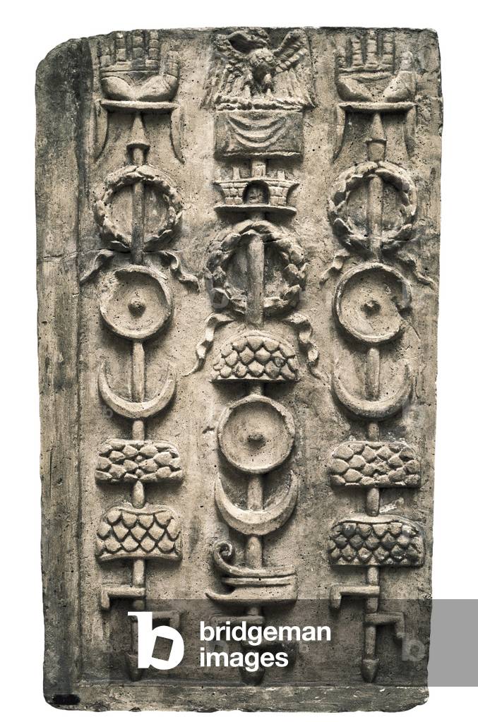 Military badge of the Roman Legions (rock)