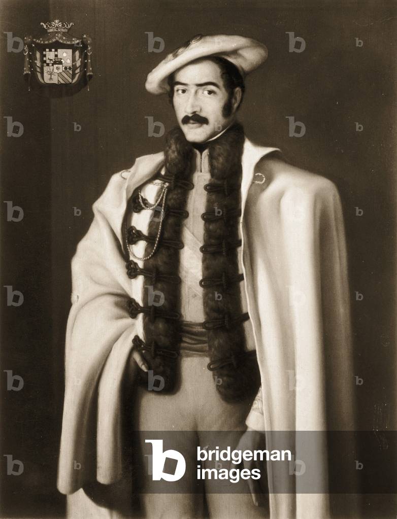 Portrait of Ramon CABRERA Y GRINO (1806-1877), General Carlist of Spain, 19th (lithograph).