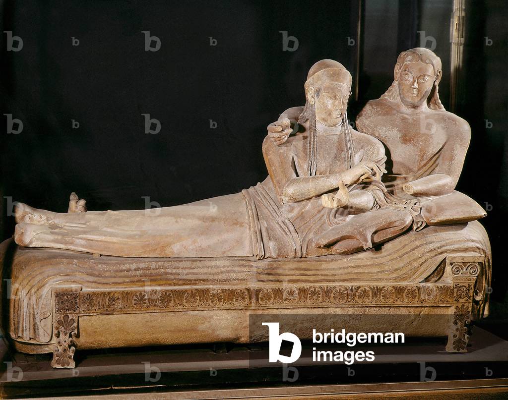 Sarcophagus of Cerveteri, terracotta, c.520