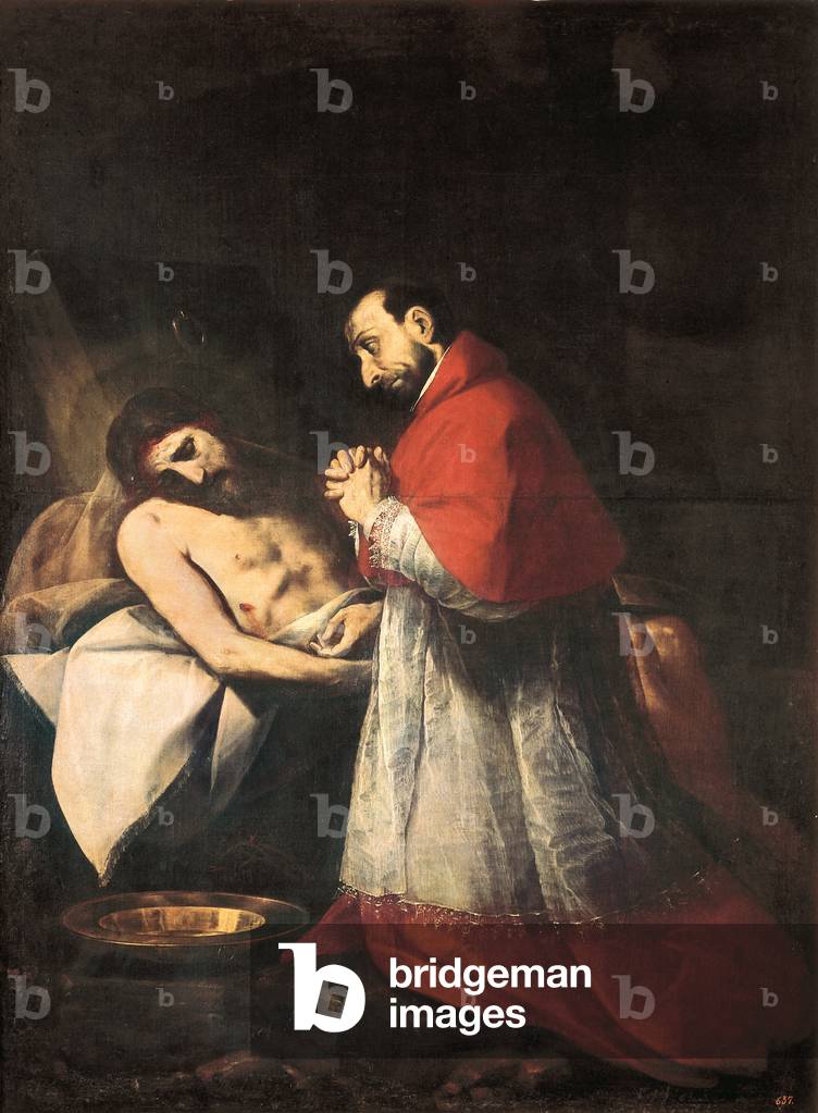 St. Charles Borromeo before the Dead Christ, 1610 (oil on canvas)