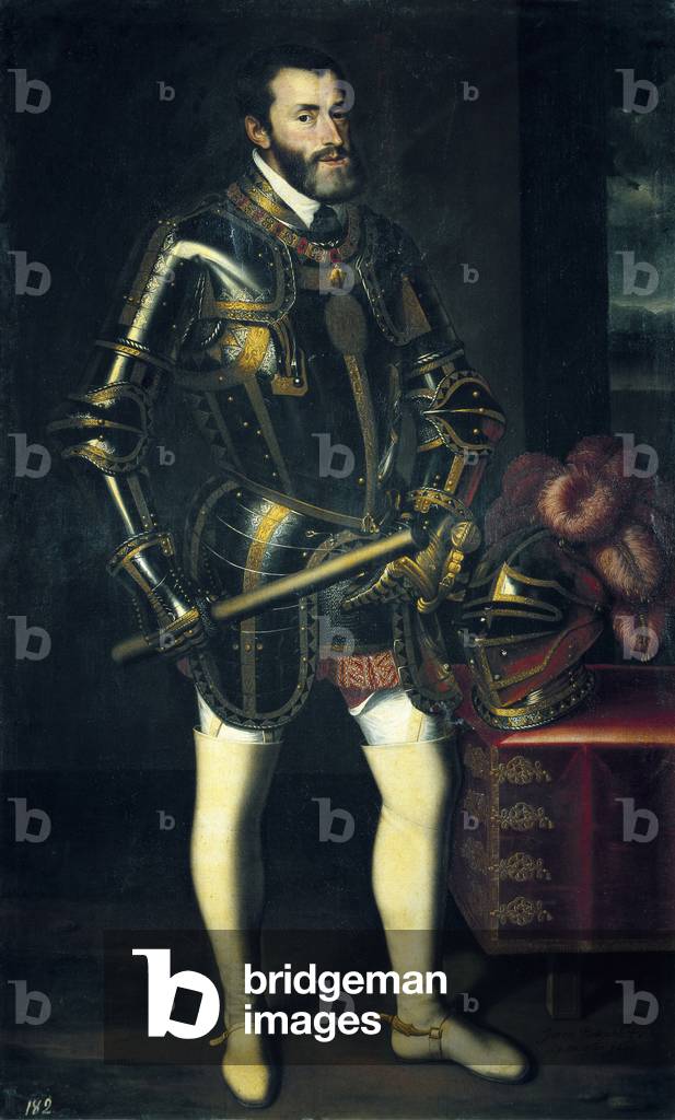Emperor Charles V with a baton (oil on canvas)