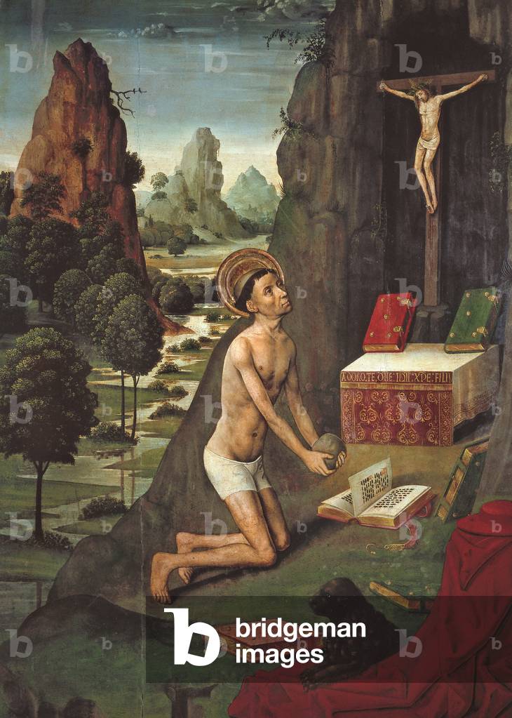 Saint Jerome Penitent, c.1490 (oil on wood)
